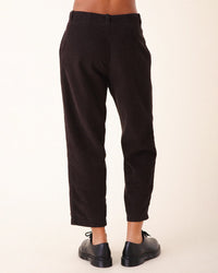 Double Pleat Cords in Brown Out - Bliss Boutiques