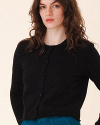 Undone Cardi in Black - Bliss Boutiques