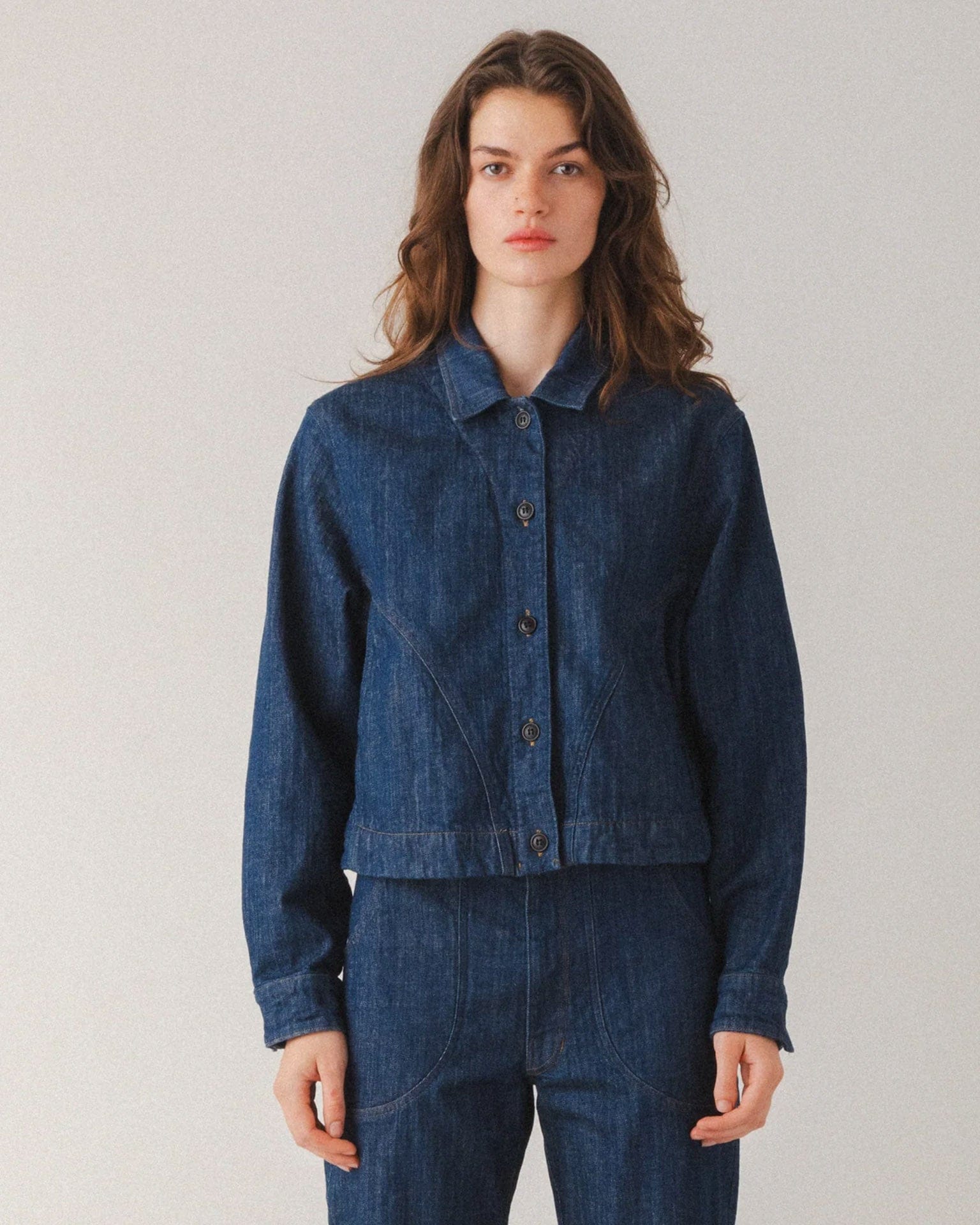 Juxtapose Jacket in True Blue