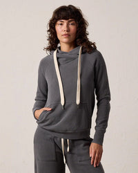 NSF Clothing Lisse Fitted Pullover FT Hoody in Faded Black