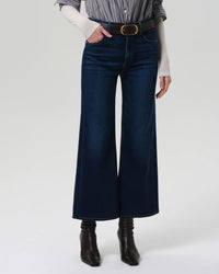 Citizens of Humanity Denim Lyra Wide Leg Crop in Dakota