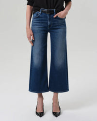 Citizens of Humanity Denim Lyra Wide Leg Crop in Augusta