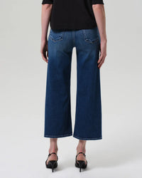Citizens of Humanity Denim Lyra Wide Leg Crop in Augusta