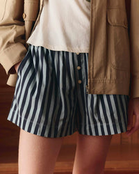The Boxer Short in Blue Club Stripe - Bliss Boutiques