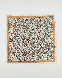 Maison Lecomte Flament Leo Cotton Bandana in Beige Camel
