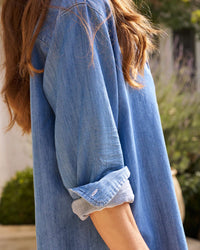 Mary Shirtdress in Vintage Stonewashed Indigo