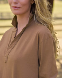 Patrick - Popover Henley in Chai