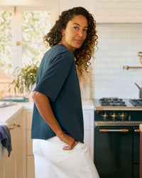 Frank & Eileen Clothing Perry Crew SS Tee in Vintage Navy