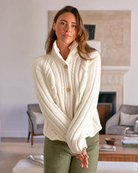 Mini Cardigan in Ivory - Bliss Boutiques