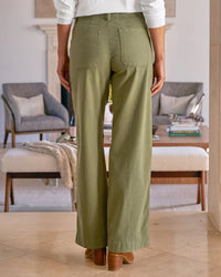 Limerick Wrap Pocket Pant in Olive - Bliss Boutiques