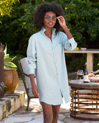 Mary Dress in Classic Blue w/ Tattered Wash