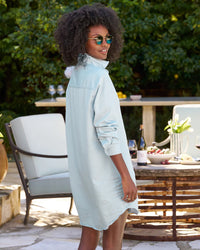 Mary Dress in Classic Blue w/ Tattered Wash