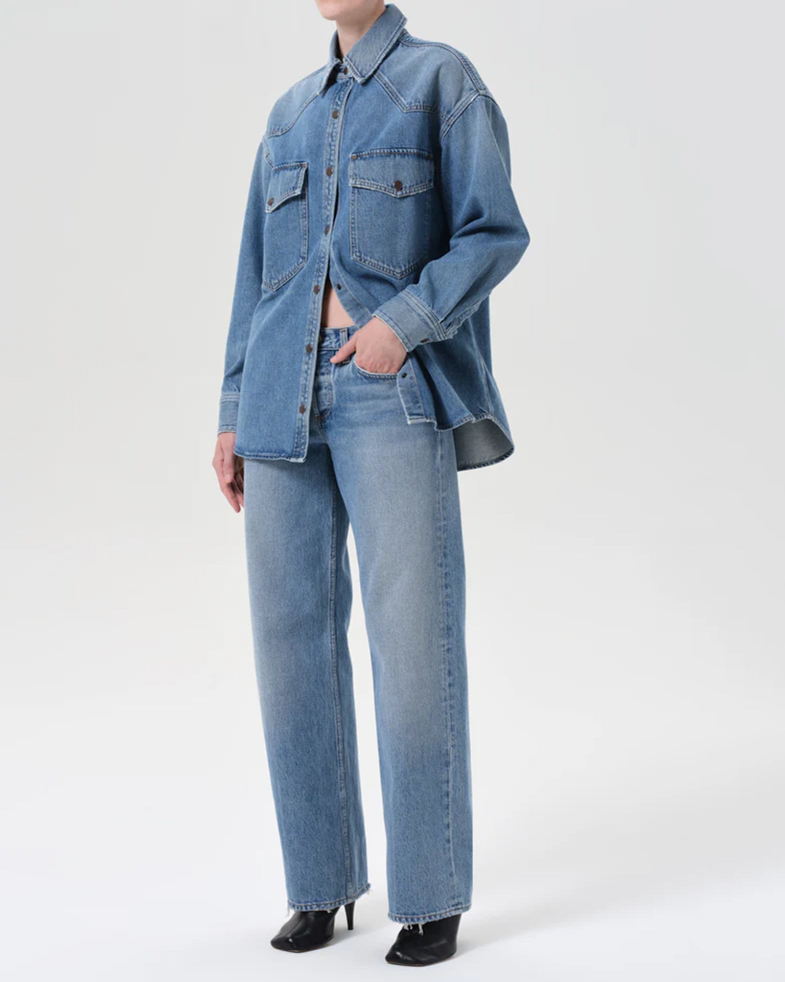 AGOLDE Lotta Shirt in Grade