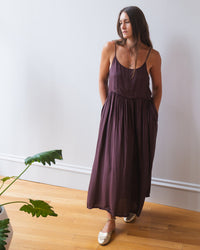Empire Tank Dress in Chocolate R/S