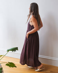 Empire Tank Dress in Chocolate R/S