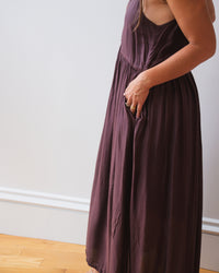 Empire Tank Dress in Chocolate R/S