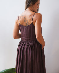 Empire Tank Dress in Chocolate R/S