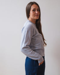 Alba L/S Crew Neck Sweater in Capri