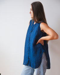 Calle Tank in Indigo