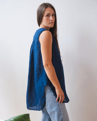 Calle Tank in Indigo