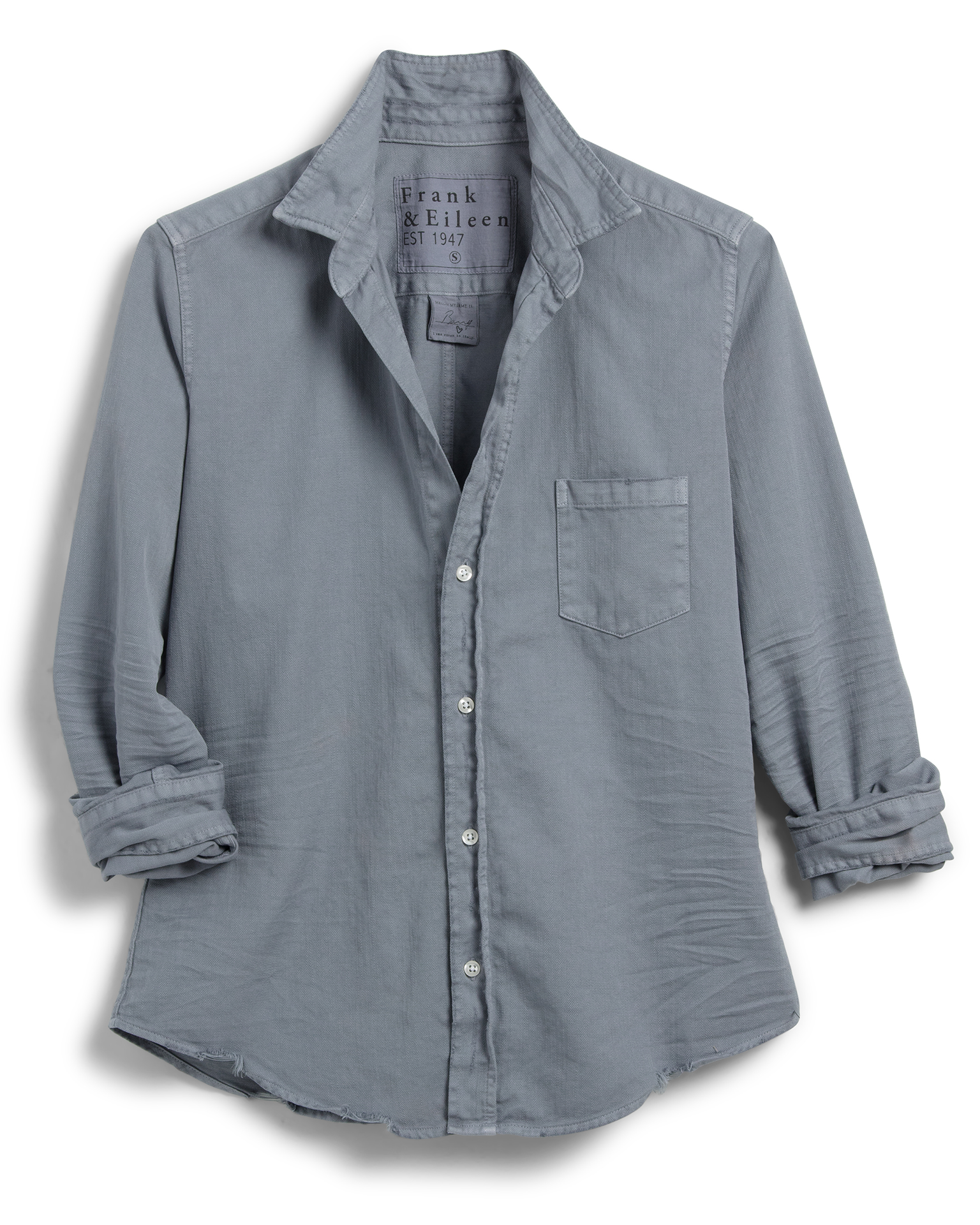Frank & Eileen Barry Button Up in Nickle Denim- Bliss Boutiques