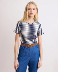 Hartford Teofila Striped Tee in Ecru & Navy