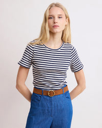 Hartford Teofila Striped Tee in Ecru & Navy