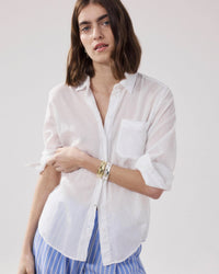 Cover Shirt in White - Bliss Boutiques