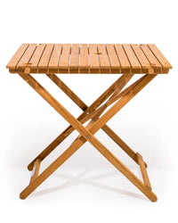 Business & Pleasure Co Tall Folding Table - Teakwood