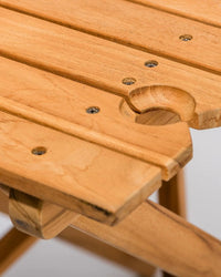 Business & Pleasure Co Tall Folding Table - Teakwood