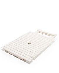 Business & Pleasure Co Tall Folding Table - Antique White