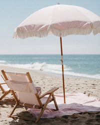 Business & Pleasure Co Beach Blanket - Laurens Pink Stripe