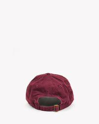 Lips Baseball Hat in Oxblood w/ Poppy - Bliss Boutiques
