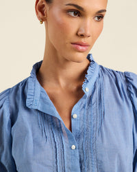 Mira Blouse in Brisa Houndstooth - Bliss Boutiques