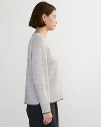 Margaret O'Leary Clothing Mendocino Pullover in Fog Combo