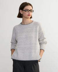 Margaret O'Leary Clothing Mendocino Pullover in Fog Combo