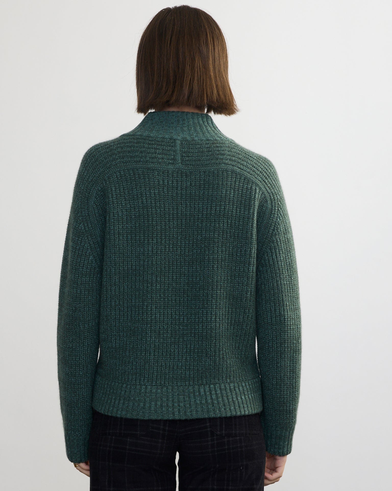 Margaret O'Leary Clothing Tahoe Zip-Up in Kale Mix