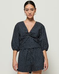 Nation LTD Celeste Top in Cabana Polka Dot
