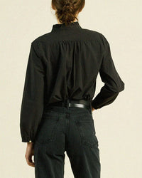 Sara B Henley Shirt in Black
