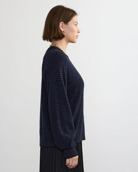 Margaret O'Leary Clothing Lola Pullover in Black/Navy