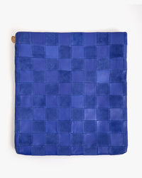 Clare V. Accessories Lagoon Carryall Clutch w/ Tabs - Nappa & Suede Checker in Lagoon