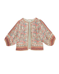 MABE Cass Print Jacket in Coral