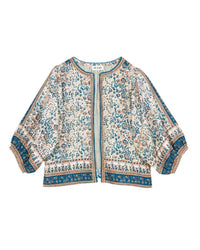 MABE Cass Print Jacket in Navy