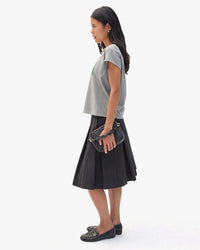 Oui Classic Tee in Grey Melange - Bliss Boutiques