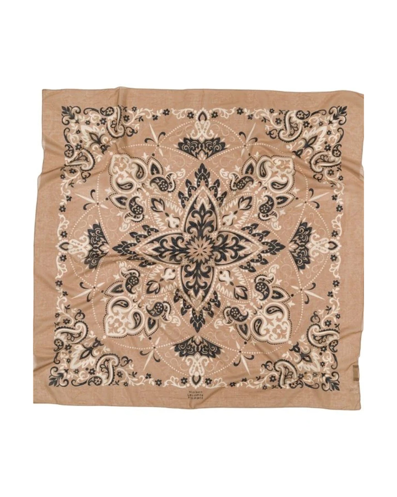 Maison Lecomte Flament Classic Cotton Bandana in Natural