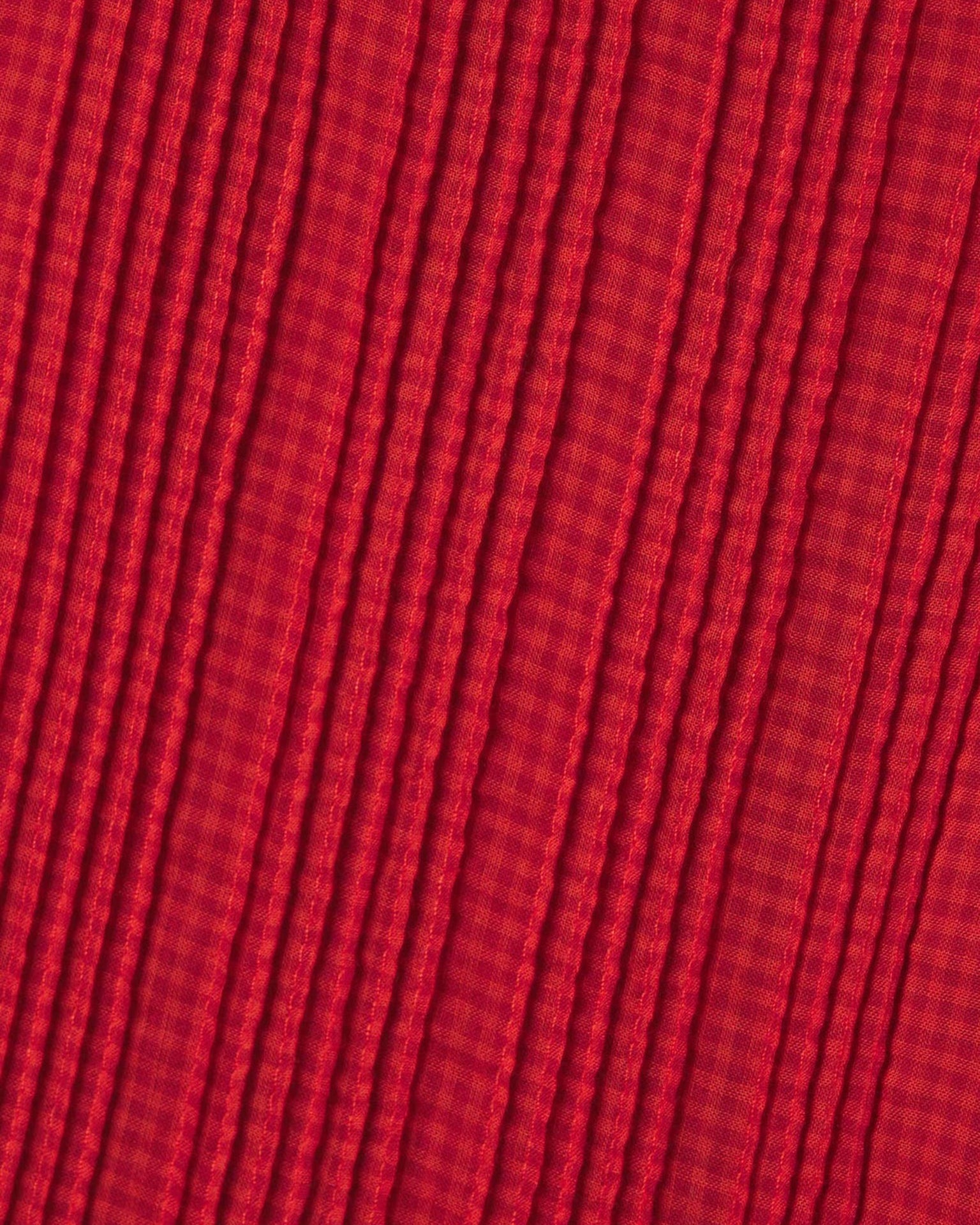 Trovata Birds of Paradis Kinsley Blouse in Crimson Check