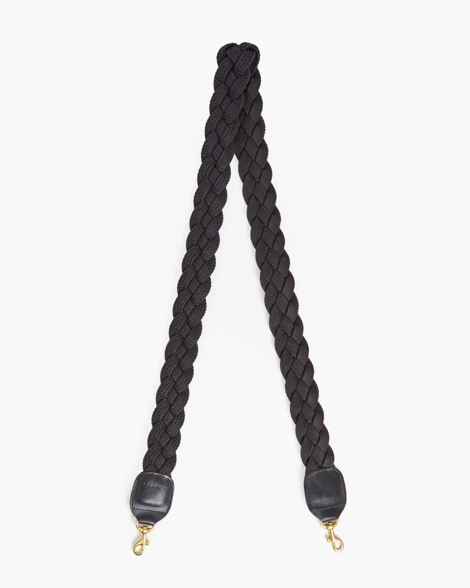 Braided Rope Crossbody Strap in Black