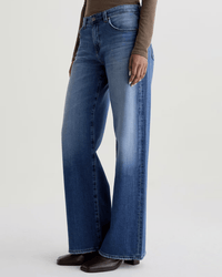 AG Jeans Denim Adria Low Rise Wide Leg in Headline