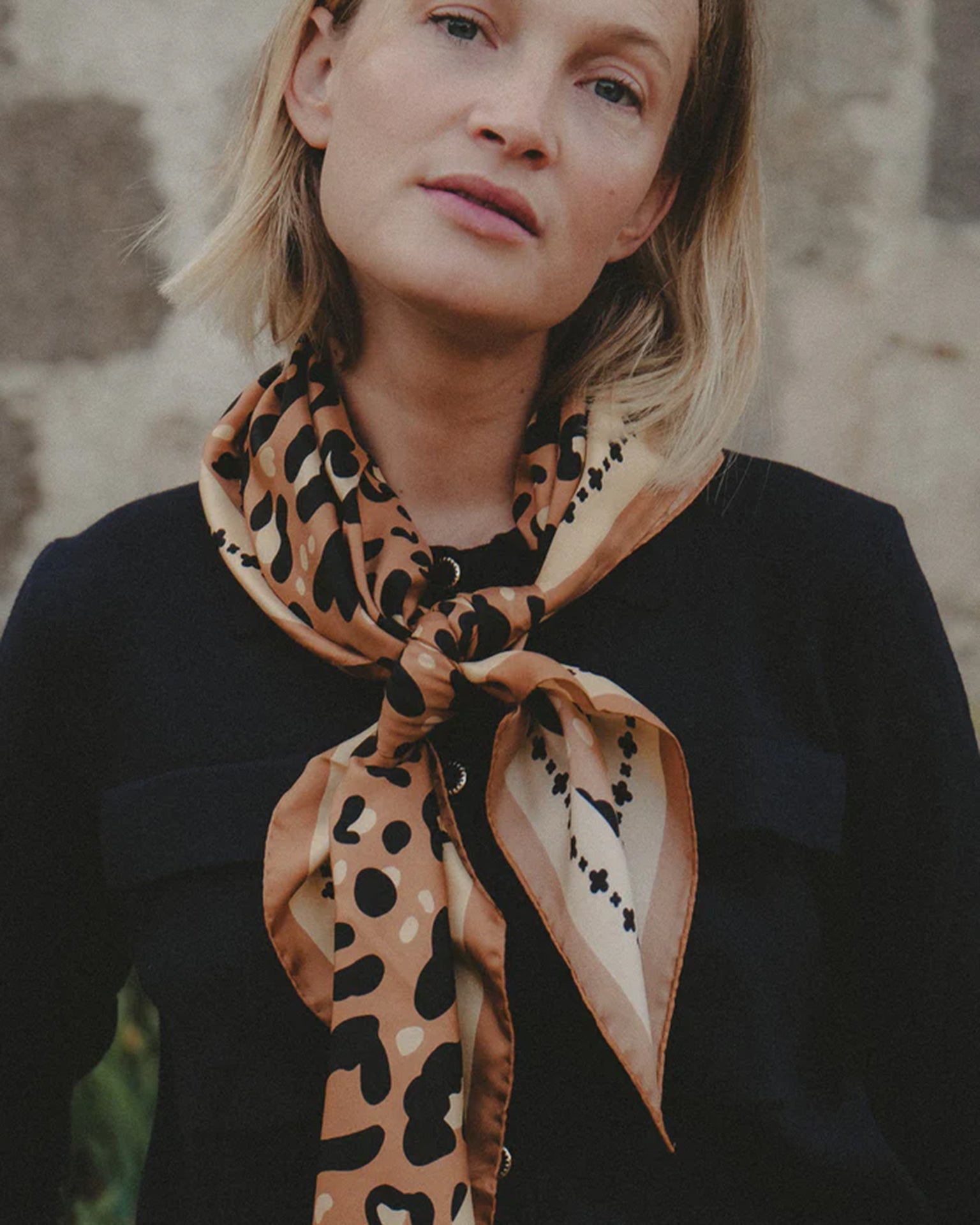 Maison Lecomte Flament Leo 100% Silk in Camel