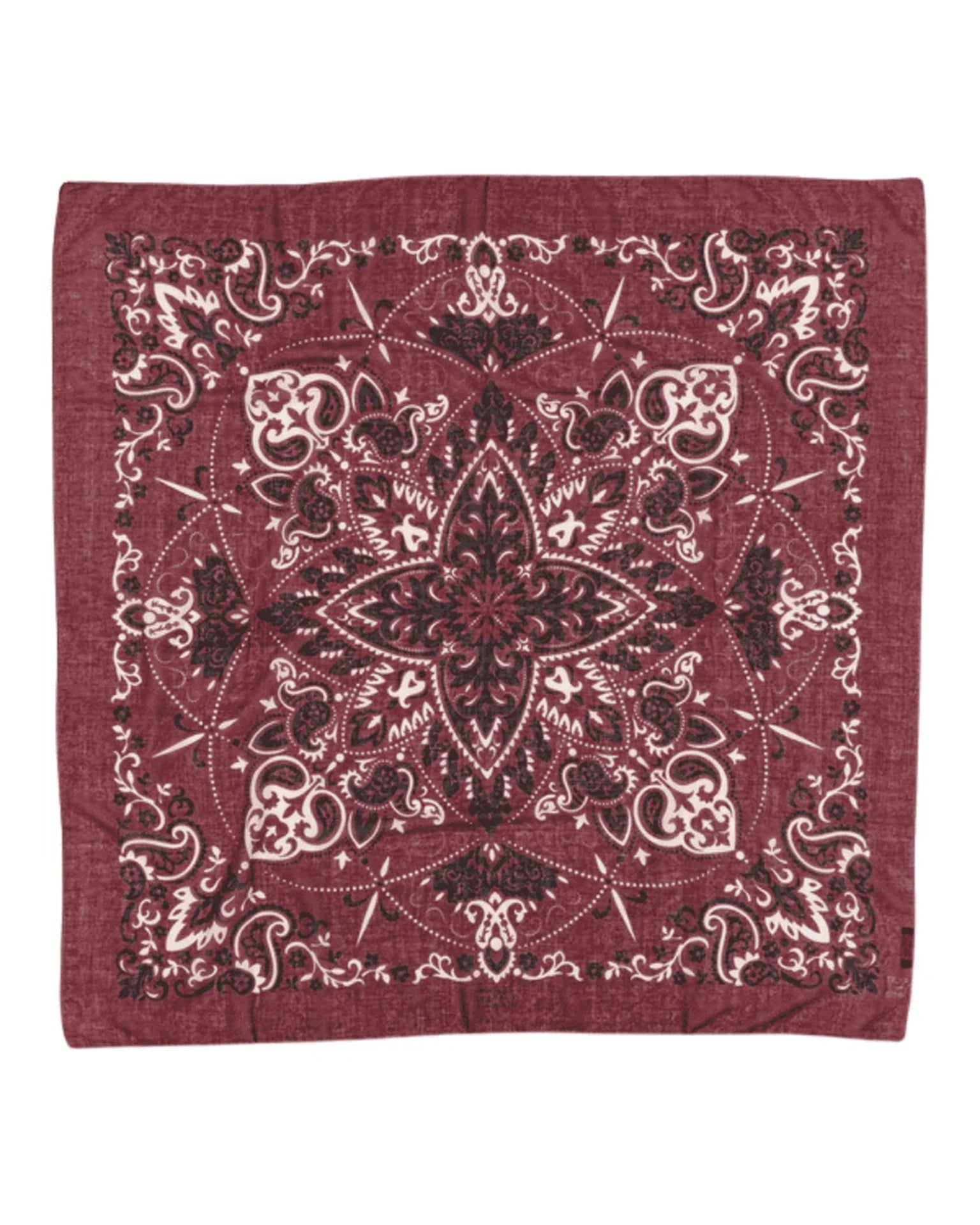 Maison Lecomte Flament Classic Cotton Bandana in Bordeaux